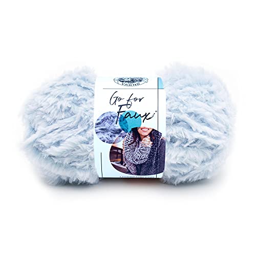 (1 Skein) Lion Brand Yarn Go For Faux Bulky Yarn, Blue Bengal