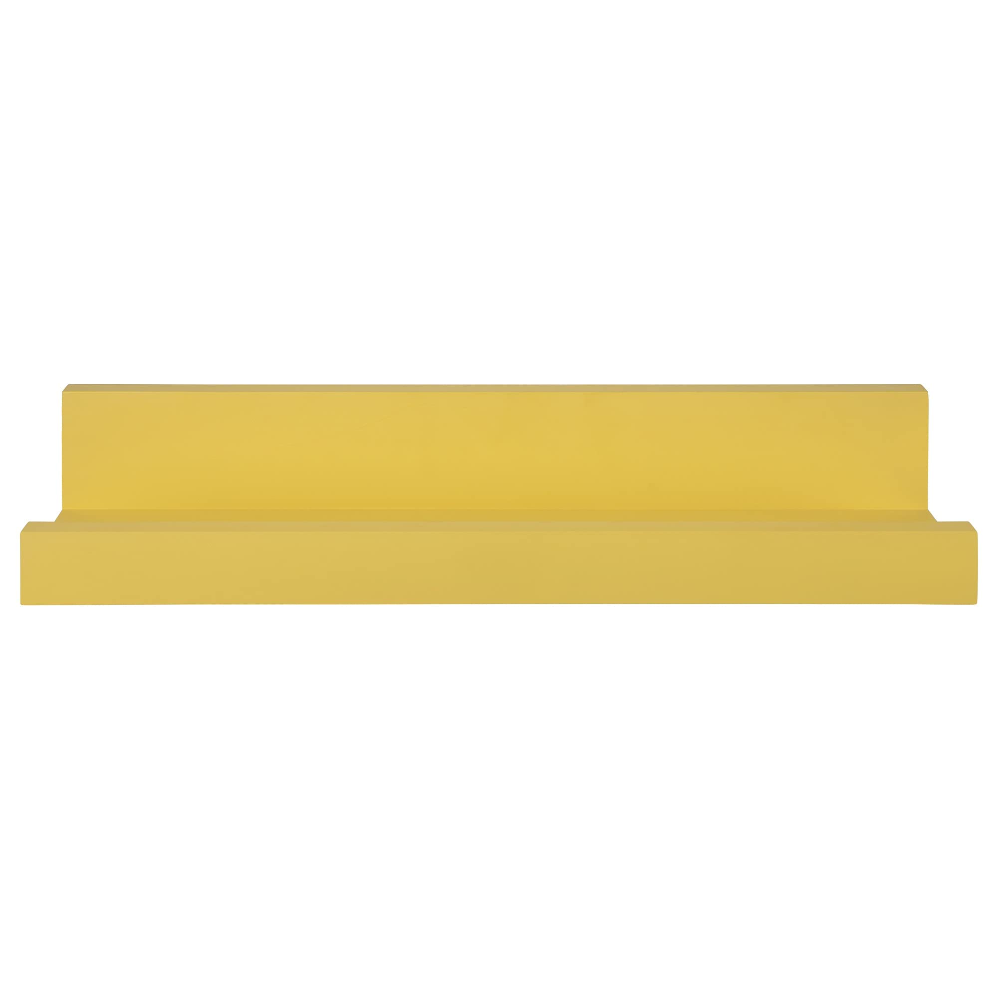 HomeRoots 100% MDF Bright Yellow Floating Shelf