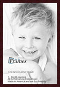 ArtToFrames 24x36 Inch Brown Picture Frame, This 1.25 Custom Poster Frame is Classic Mahogany Frame, for Your Art or Photos, WOM