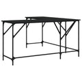 vidaXL Desk Computer Table Furniture for Home Office Black Engineered Wood