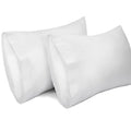 Lirex 2 Pack Pillow Cases,100% Cotton Breathable Pillowcases,20'X 30' Queen Size,White