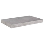 SKM Floating Wall Shelves 2 pcs Concrete Gray 19.7"x9.1"x1.5" MDF