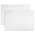 Uxcell 2 Pcs Dry Erase Magnetic Strip 11.7' X 8' Magnetical Sheet Labels Stickers Writable White For Whiteboards Refrigerator