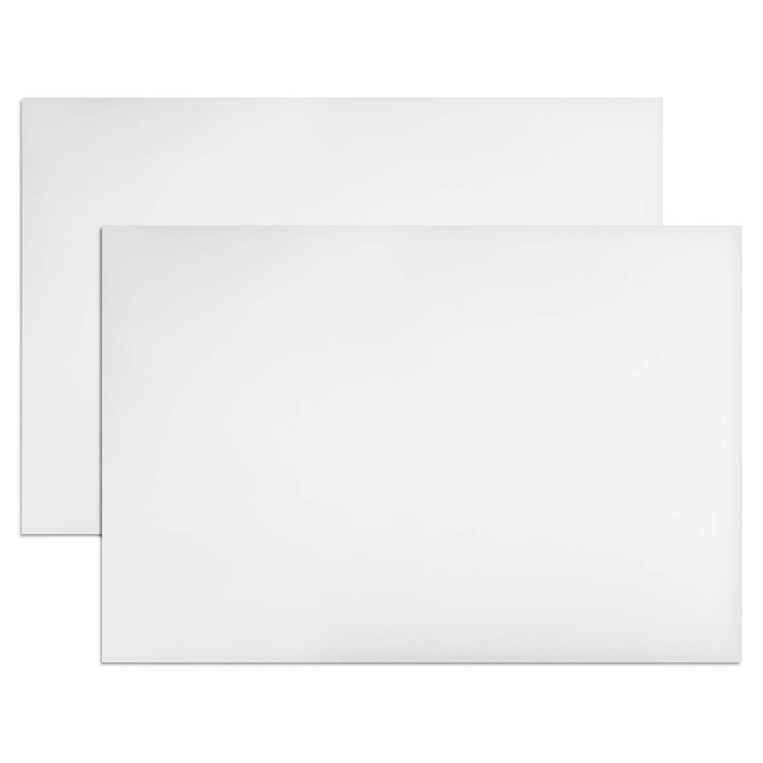 Uxcell 2 Pcs Dry Erase Magnetic Strip 11.7' X 8' Magnetical Sheet Labels Stickers Writable White For Whiteboards Refrigerator