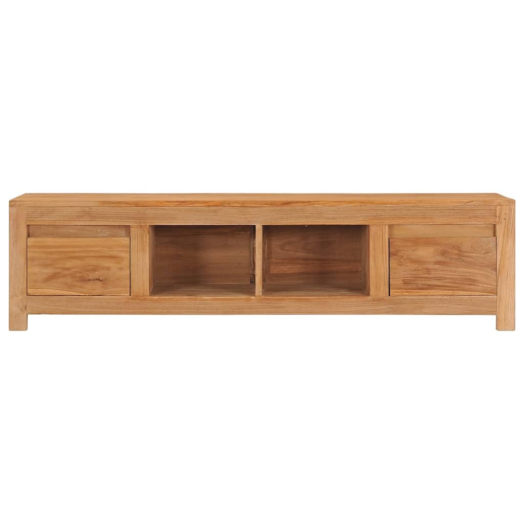 vidaXL TV Cabinet 53.1&quot;x11.8&quot;x13.8&quot; Solid Teak Wood