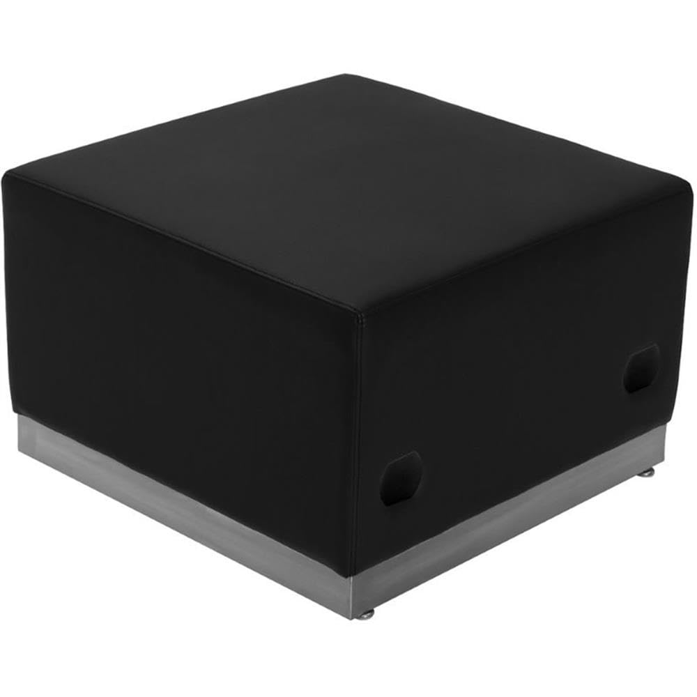 Flash Furniture Hercules Alon Series Black Leathersoft Reception Configuration, 7 Pieces