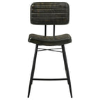 Coaster Partridge Leather Upholstered Counter Height Stools Espresso