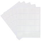 White Square Waterproof Essential Oil Labels For Bottles & Jars - 2' X 2', 5 Sheets, 100 Labels