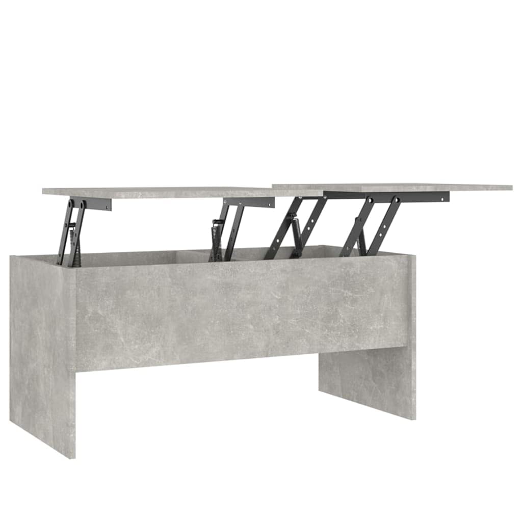 Vidaxl Coffee Table Concrete Gray 40.2&quot;X19.9&quot;X18.3&quot; Engineered Wood