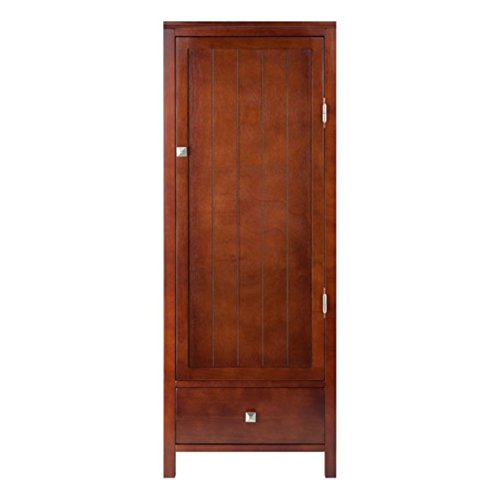 Ergode Wood 3-Pc Brooke Cupboard Set | French Country Charm | Modern Convenience | Solid & Composite Wood | Walnut Finish | Assembly Required (94402-VV)
