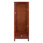 Ergode Wood 3-Pc Brooke Cupboard Set | French Country Charm | Modern Convenience | Solid & Composite Wood | Walnut Finish | Assembly Required (94402-VV)