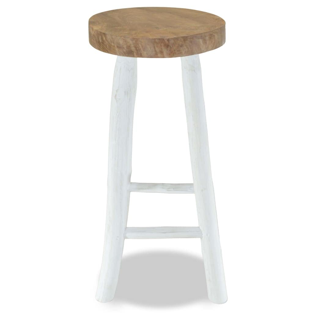 vidaXL Bar Stool Solid Teak Wood