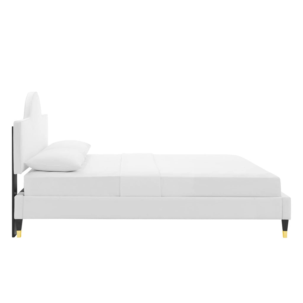 Modway Aurora Platform, King, White
