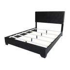 Acme Ireland Iii Upholstered Faux Leather Panel King Bed In Black