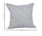 Blazing Needles Square Polyester Jacquard Throw Pillow, 17", Banyan Linen