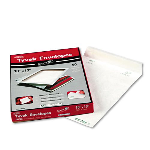 Tyvek Mailer, 10 X 13, White, 50/Box