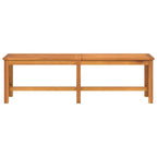 vidaXL Solid Acacia Wood Patio Bench - Spacious Outdoor/Indoor Seating in Brown - Durable, Stable and Easy to Assemble