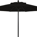 Fiberbuilt Home 7Mpuk-8601 7.5 Ft. Oct Market 8 Rib Push Up Black With Black Marine Grade Canopy