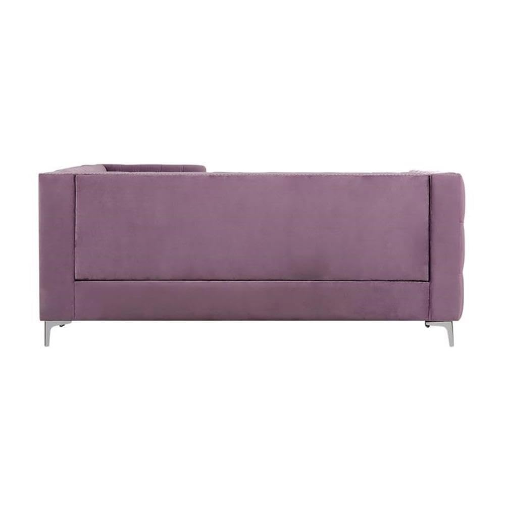 Acme Rhett Sectional Sofa in Purple Velvet