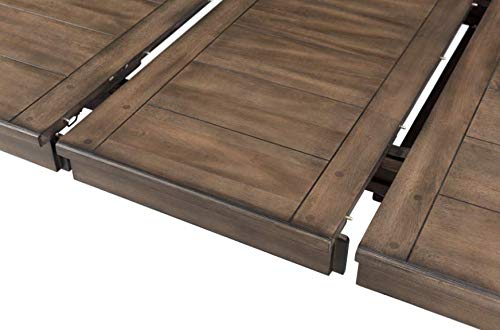 Carefree Home Furnishings Whiskey River 60-78" Wide Leaf, Gun Powder Gray Dining Tables, Gunpowder Grey