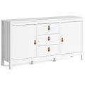 Madrid 2 Door Sideboard with 3 Drawers, White