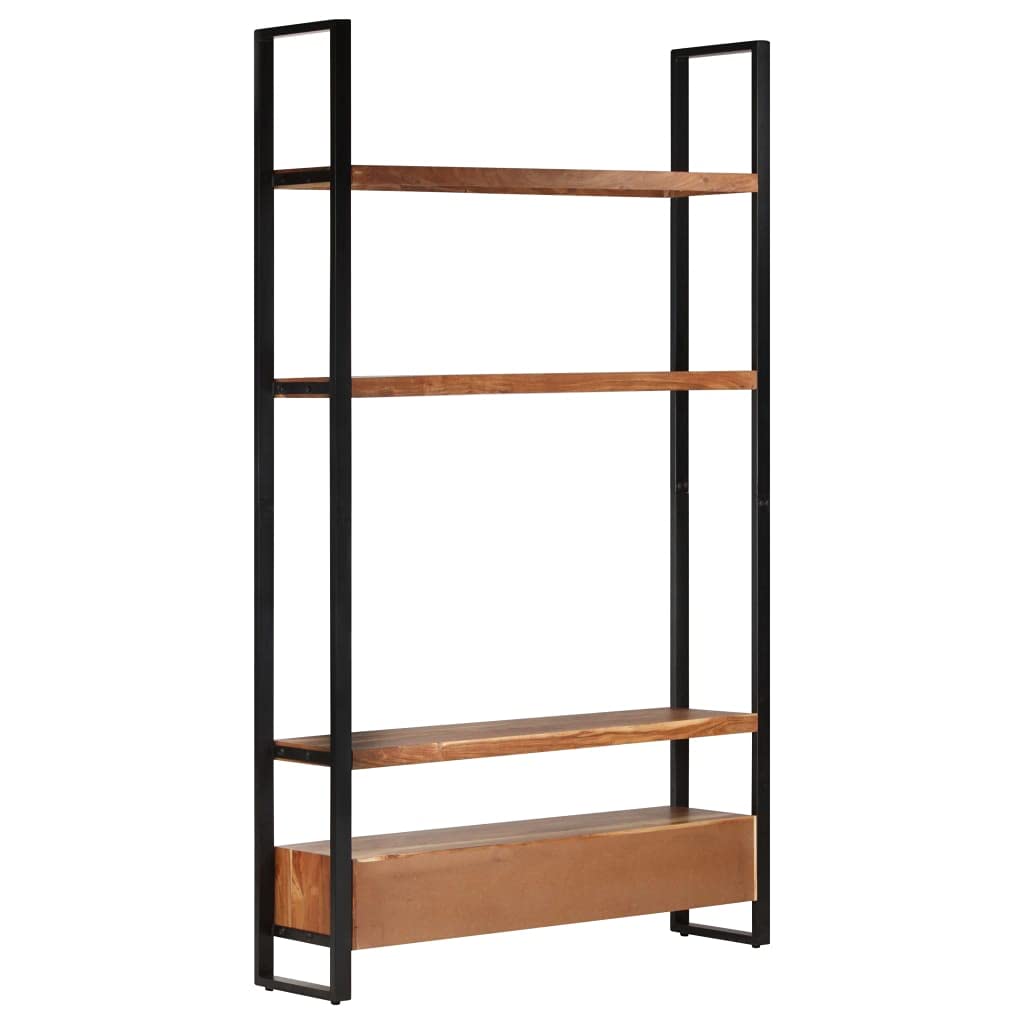 vidaXL Highboard, Bookcase with Storage Shelves, Storage Cabinet for Kitchen Home Living Room, Bookshelf, Industrial Style, Solid Acacia Wood