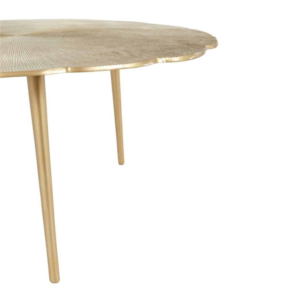 Kosas Home Violetta Transitional Aluminum Coffee Table in Gold