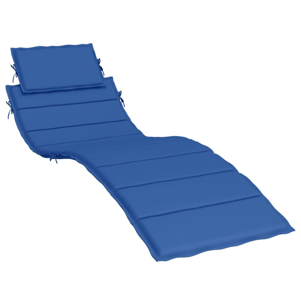 vidaXL Sun Lounger Cushion Royal Blue Oxford Fabric