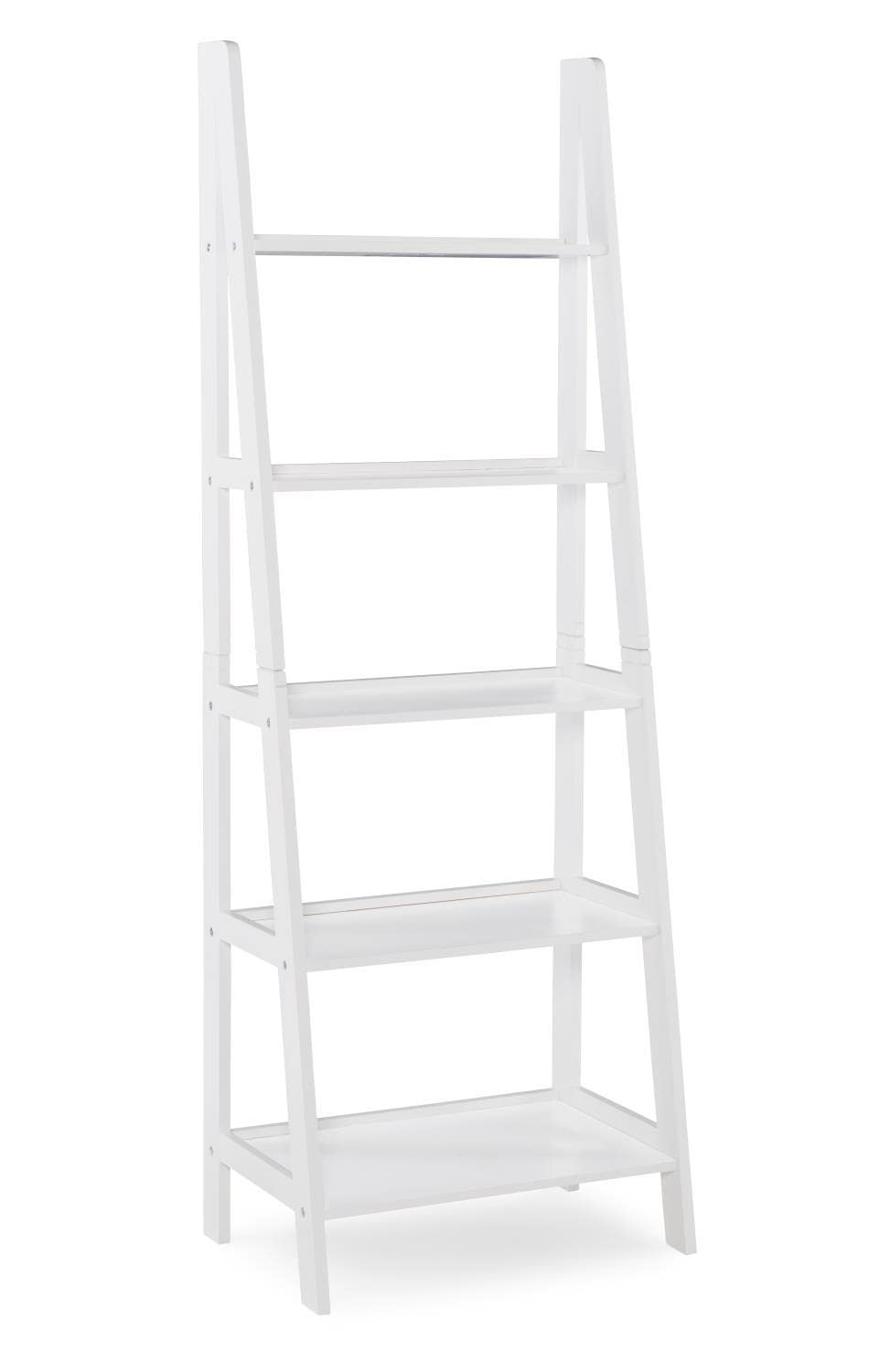 Acadia Ladder Bookshelf, White