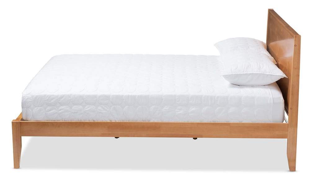 Baxton Studio Marana Modern and Rustic Wood Full Platform Bed
