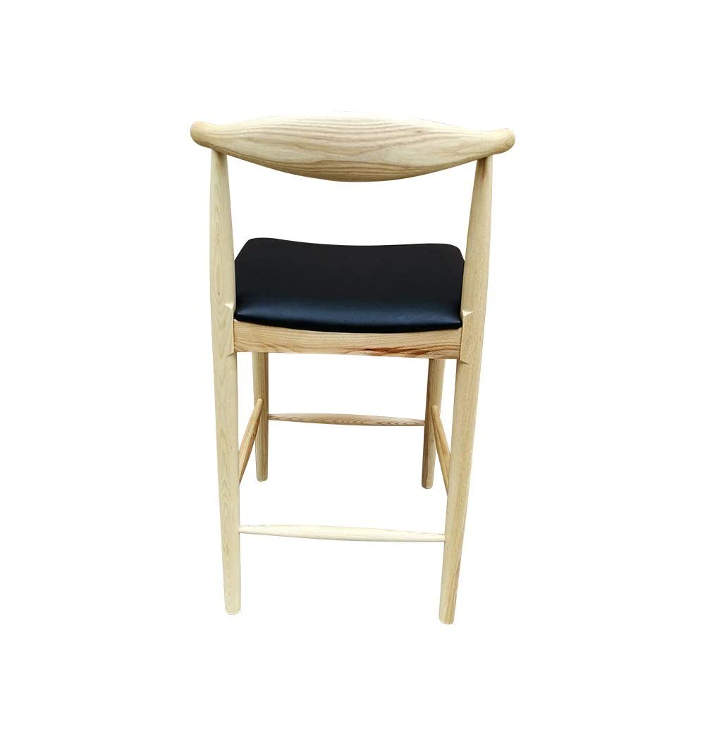 GFURN Judit Counter Stool, Ash & Black Seat