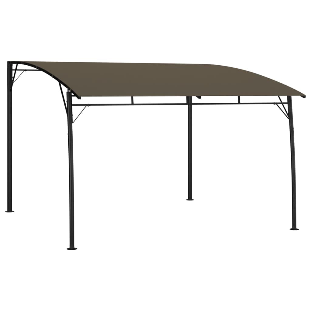 Vidaxl Garden Sunshade Awning Canopy Pavilion Gazebo Marquee Outdoor Patio Terrace Partytent Gathering Barbecue Picnic Camping 9.8' Taupe
