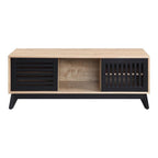 Acme Gamaliel Wooden TV Stand in Oak and Espresso