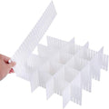 Apras Plastic Adjustable Storage Organizer Drawer Divider For Home & Kitchen For Makeup Tools, Kitchen Cutlery, Office Desk Clin