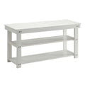Convenience Concepts Oxford Utility Mudroom Bench with Shelves, White
