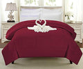 Linenovation Classic 200Gsm 5* Star Hotel Microfiber Duvet/Ac Comforter/Quilt  Maroon  King Size (90X100)