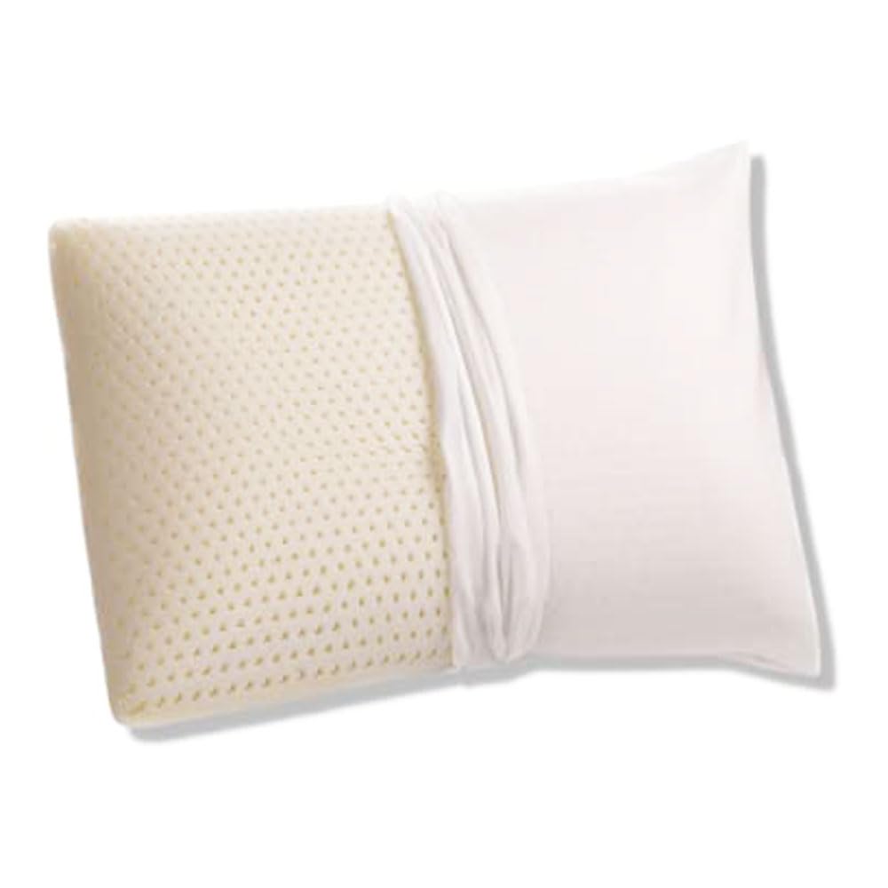 Organictextiles Talalay Latex Pillow With Organic Cotton Cover, Standard Size, Medium, Gots Certified, Helps Relieve Pressure, S