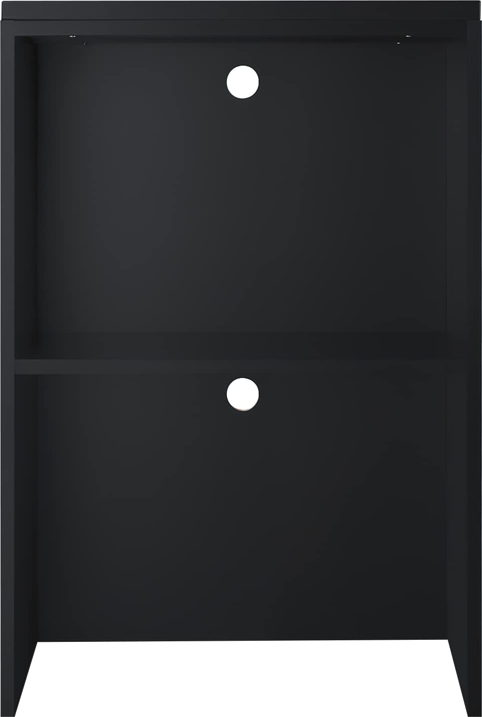 Summit Appliance CWH2 25 Wide Casework Hutch, Black; Cord Cuouts; Compatible with SCM1000SS, SCM853, SM1102WH, SM902BL, or SM903