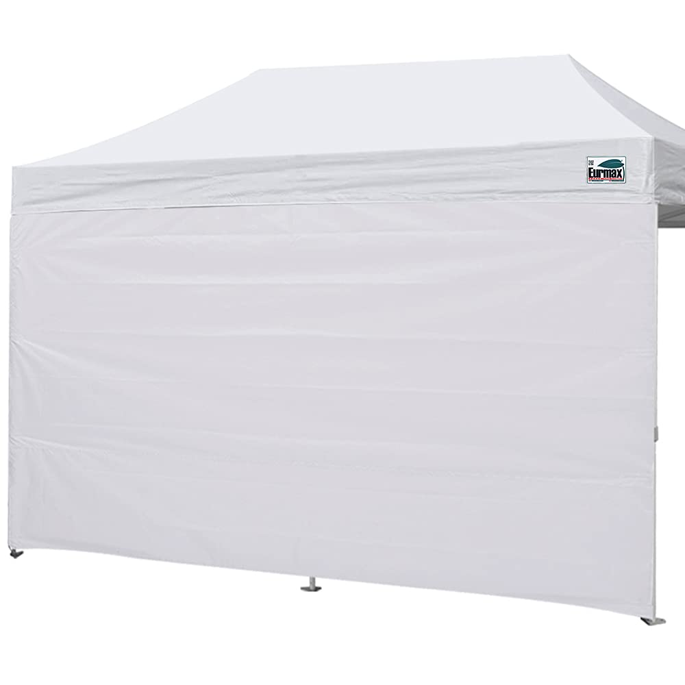 Eurmax USA Instant Canopy SunWall Camping Tent Tarp Shelter 10x20 Canopy Wall Sidewall Tent, 1 Pack Sidewall Only (White)