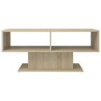 vidaXL Coffee Table Sonoma Oak 40.7"x19.7"x17.5" Engineered Wood