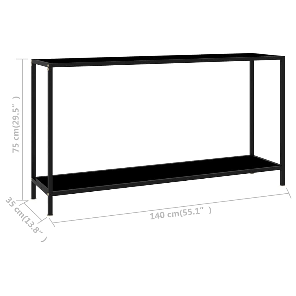 vidaXL Console Table with Steel Frame - Thumbnail 3