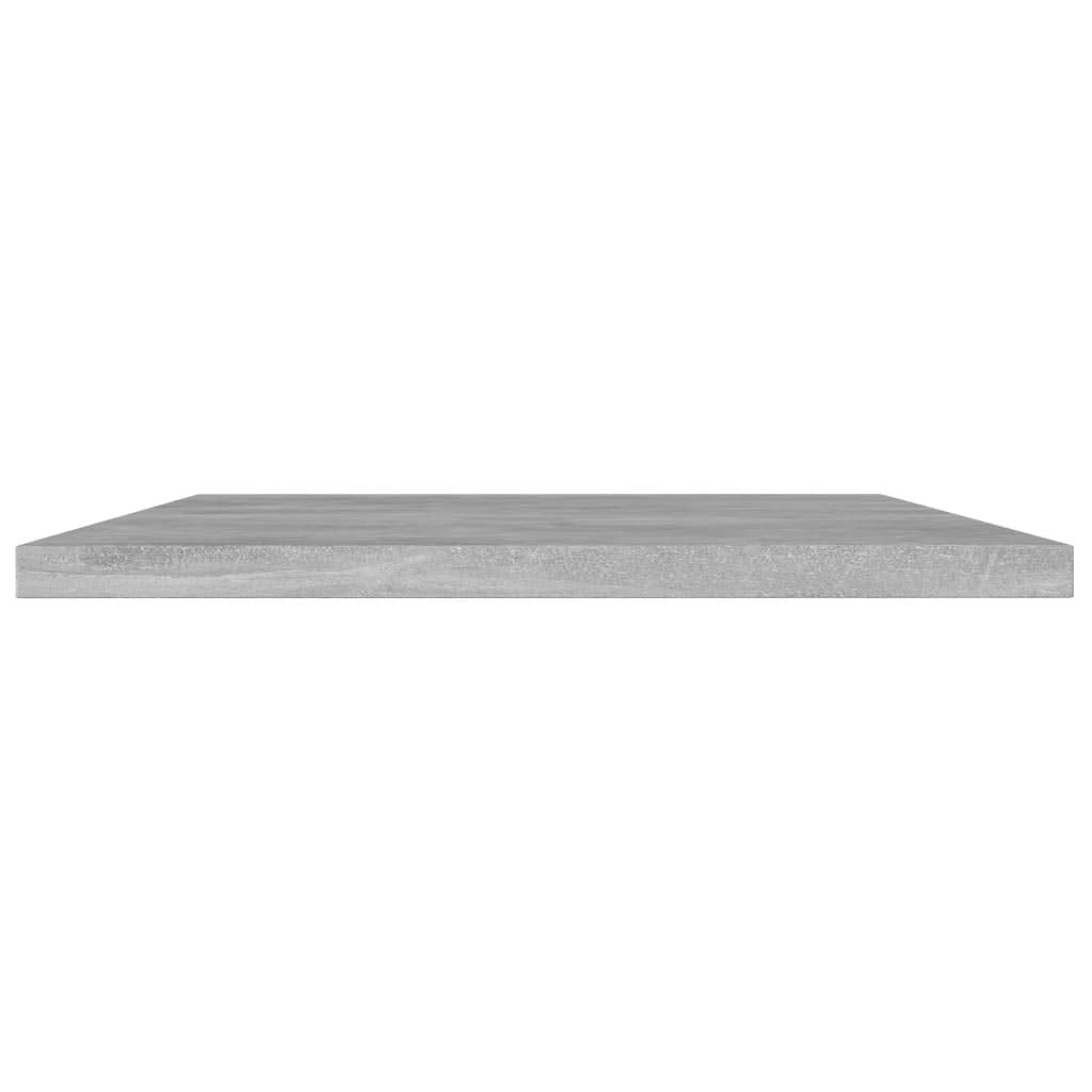 vidaXL 8-Piece Bookshelf Boards in Concrete Gray - Engineered Wood - Versatile, Easy to Clean Bookcase Replacement Boards for Modern Home Décor