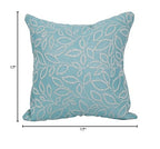 Blazing Needles Square Polyester Jacquard Throw Pillows, 17", Florian Caribb 2 Count