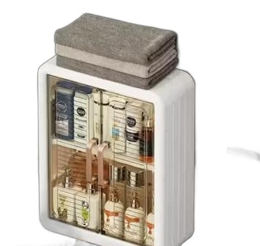 Cabinet For Bathroom Organizers And Storage Organizers,Make Up Organize,Bathroom Shelf,With Magnetic Door,Wall Mount|AuraP1011