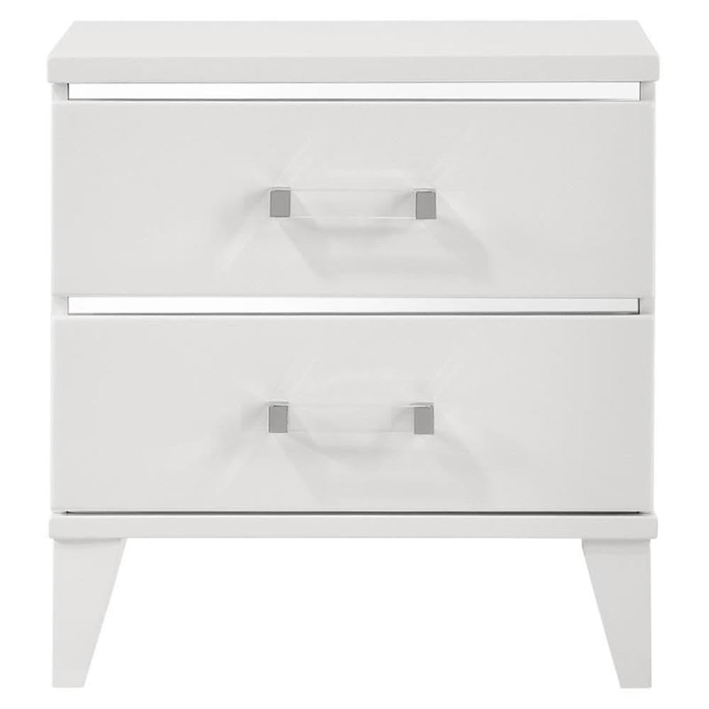 Acme Chelsie Wooden 2-Drawer Nightstand - Thumbnail 4