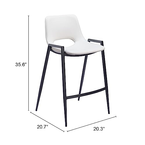 Zuo Desi Counter Stool White