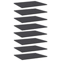 vidaXL Bookshelf Boards 8-Pack, Gray Finish| Modern| Engineered Wood | 23.6" x 19.7" x 0.6"