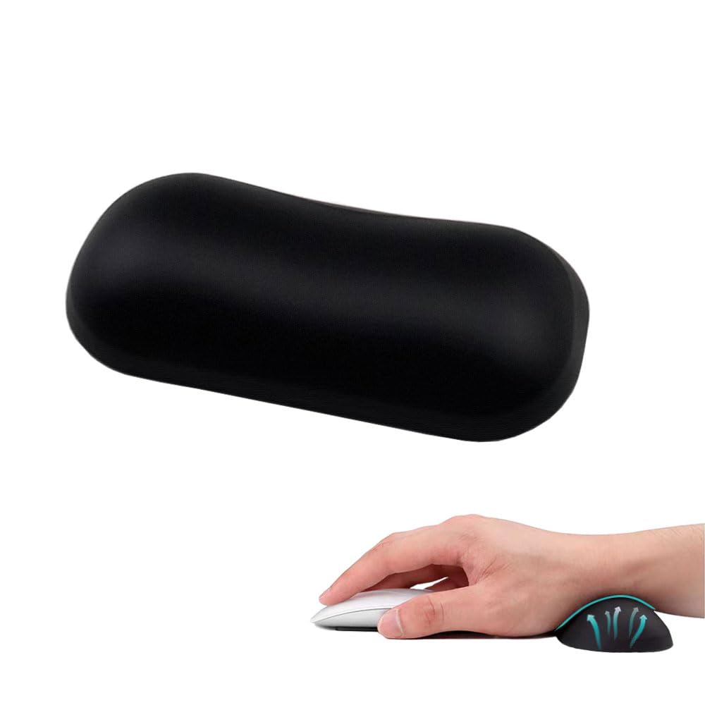 Mxcoirtp Wrist Rest For Mouse, Ergonomic Soft Silicone Wrist Cushion Support Pad, Mouse Wrist Pad With Non-Slip Base For Typing