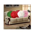 Decor India Throw Pillow Covers 16X16 In Set Of 5 | Silk Round Pillow Covers For Living Room, Bed, Sofa, Couch Tissue Rose | No