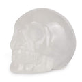Artistone 2.0 Clear Quartz Crystal Skull Head Decor Statue Healing Stones,Hand Carved Gemstone Skull Figurine Stone for Hallowee